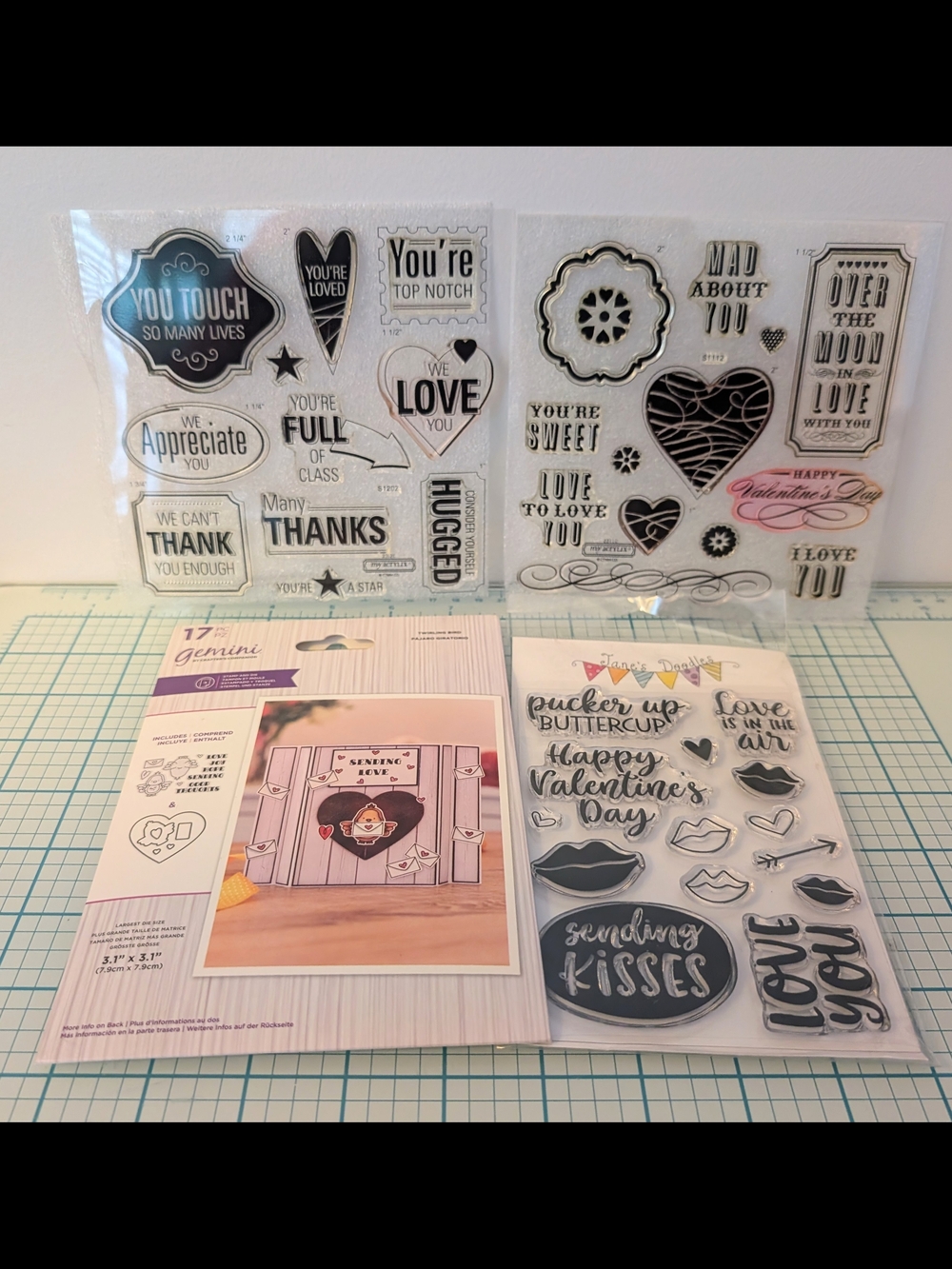 Clear Stamp Sets - Valentine and Love Themed